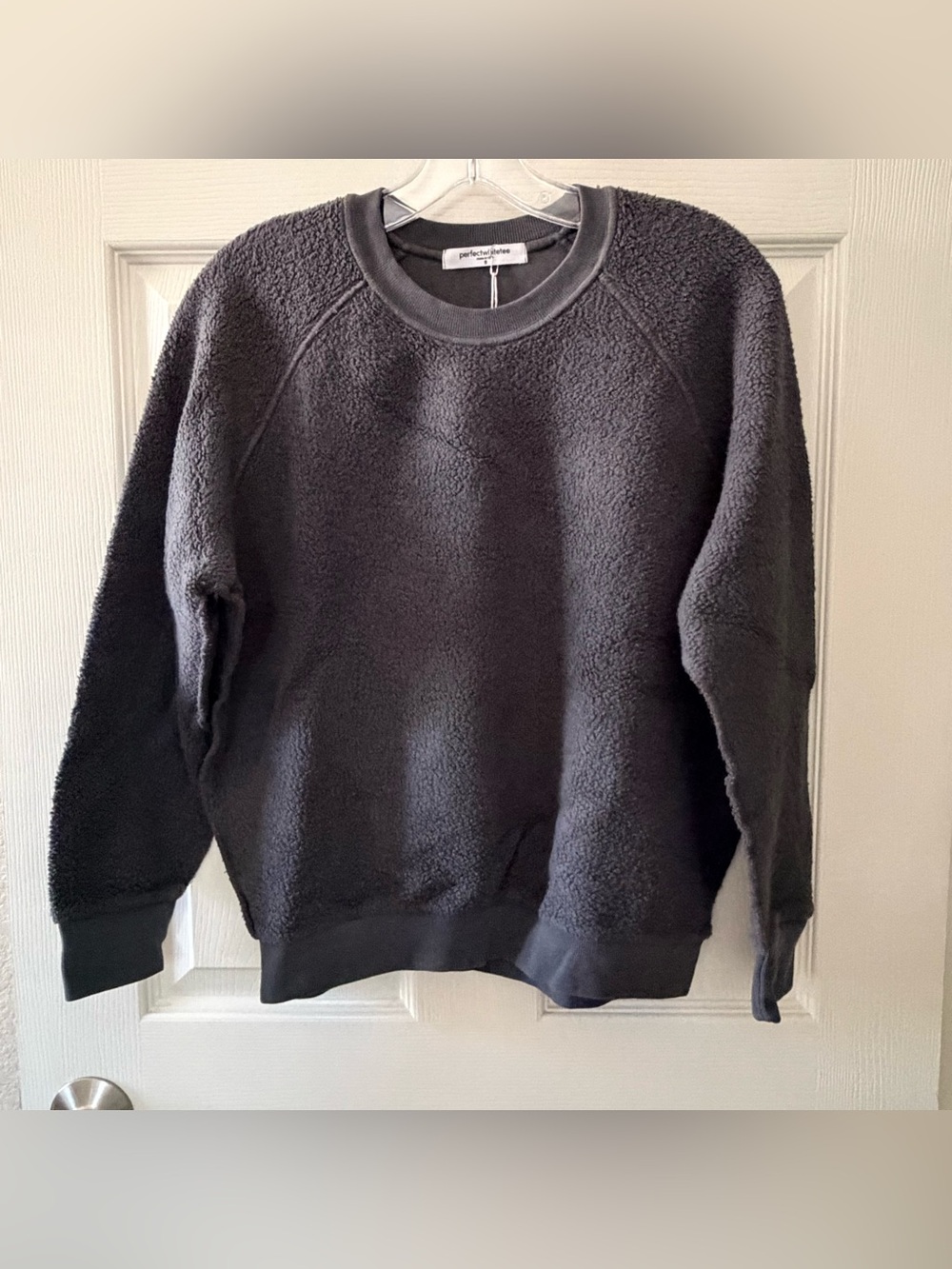 Perfect White Tee Ziggy Reverse Fleece Shrunken Crew Neck Sweatshirt - Picture 3 of 6